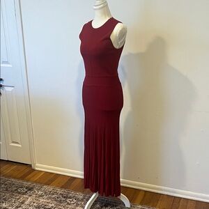 Banana Republic Sleeveless Burgundy Maxi Dress. Minimalist design. XS.